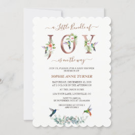 Een kleine bundel van roze hibiscus Baby shower Kaart