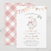 Een kleine bundel van vreugde Goose Baby shower Kaart (Voorkant / Achterkant)