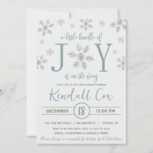 Een kleine bundel van vreugde is op de weg Baby sh