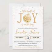 Een kleine bundel van vreugde is op de weg Baby sh Kaart (Voorkant)