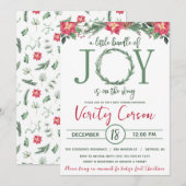 Een kleine bundel van vreugde is op de weg Baby sh Kaart (Voorkant / Achterkant)