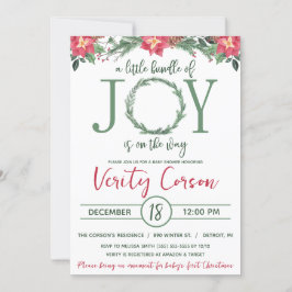 Een kleine bundel van vreugde is op de weg Baby sh Kaart