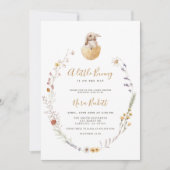 Een kleine Bunny Easter Baby shower Uitnodiging (Voorkant)