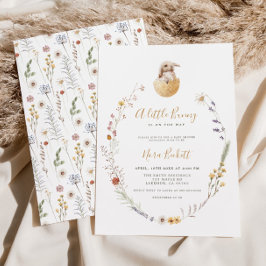 Een kleine Bunny Easter Baby shower Uitnodiging