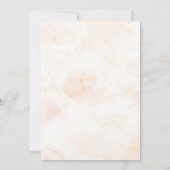 Een kleine Bunny Wildflower Baby shower uitnodigin Kaart (Achterkant)