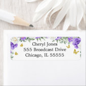 Een kleine Butterfly is onderweg Adres Etiket (Insitu)