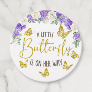 Een kleine Butterfly is onderweg naar Circle Bedankjes Labels