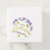 Een kleine Butterfly is onderweg naar Circle Bedankjes Labels (In situ)