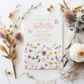 Een kleine Butterfly is op weg naar Baby shower Kaart