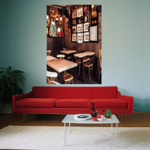 Een kleine cafe | AI Art Poster