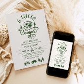 Een kleine camper is onderweg naar Green Forest Kaart