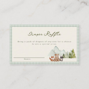 Een Kleine Camper Woodland Rustic Baby Shower Informatiekaartje