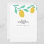 Een kleine citroen is onderweg! Baby Shower Kaart (Achterkant)