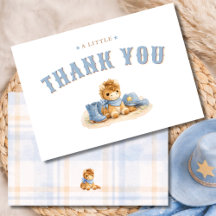Een Kleine Cowboy Baby Jongen Shower Bedankt