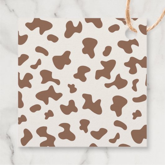 Een kleine Cowboy Baby shower Boy Bedankjes Labels (Achterkant)