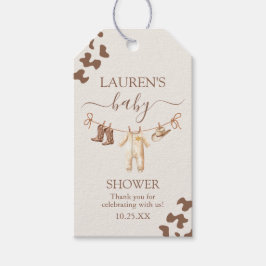 Een kleine Cowboy Baby shower Boy Gift Label Cadeaulabel