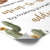 Een kleine Cowboy Baby shower Envelope Station Poster (Hoek)