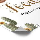 Een kleine cowboy Baby shower eten Poster (Hoek)