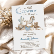 Een Kleine Cowboy Baby Shower Jongen