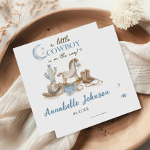 Een Kleine Cowboy Baby Shower Jongen