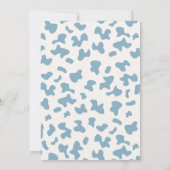 Een kleine cowboy Baby shower jongensuitnodiging Kaart (Achterkant)