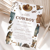 Een Kleine Cowboy Baby Shower Kaart