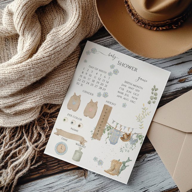 Een kleine Cowboy Baby shower spel (Creator heeft geüpload)