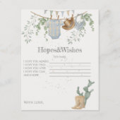 Een kleine Cowboy Baby shower spel Informatiekaartje (Voorkant)