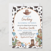 Een kleine cowboy Baby shower uitnodiging (Voorkant)