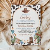 Een kleine cowboy Baby shower uitnodiging