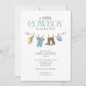 Een kleine cowboy Baby shower uitnodiging (Voorkant)
