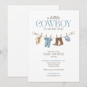 Een kleine cowboy Baby shower uitnodiging (Voorkant / Achterkant)