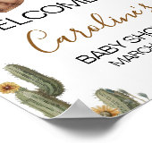 Een kleine cowboy Baby shower welkomstbord Poster (Hoek)