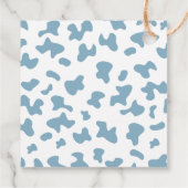 Een kleine Cowboy Blue Baby shower Boy Bedankjes Labels (Achterkant)