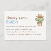 Een kleine Cowboy Brown Westerne Baby Book Request Informatiekaartje (Voorkant)