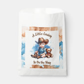 Een kleine cowboy is onderweg | Baby Shower Bedankzakje (Voorkant)