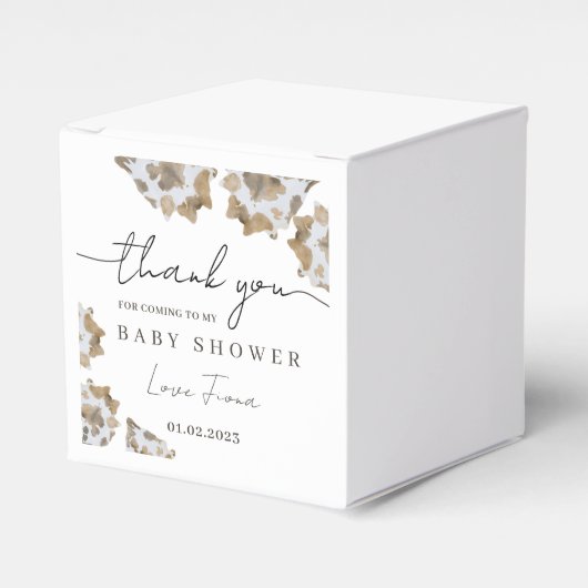 Een kleine cowboy is onderweg bedankdoosjes (Voorkant Zijde)