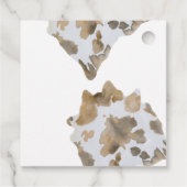 Een kleine cowboy is onderweg bedankjes labels (Achterkant)