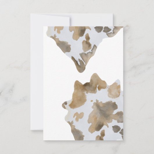 Een kleine cowboy is onderweg bedankkaart (Achterkant)