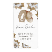 Een kleine cowboy is onderweg etiket (Voorkant)