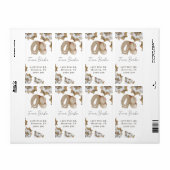 Een kleine cowboy is onderweg etiket (Full Sheet)