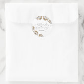 Een kleine cowboy is onderweg ronde sticker (Tas)