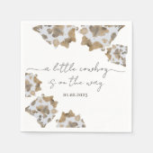 Een kleine cowboy is onderweg servet (Voorkant)