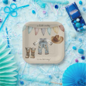 Een kleine cowboy is op de Way Paper Bord (Feest)