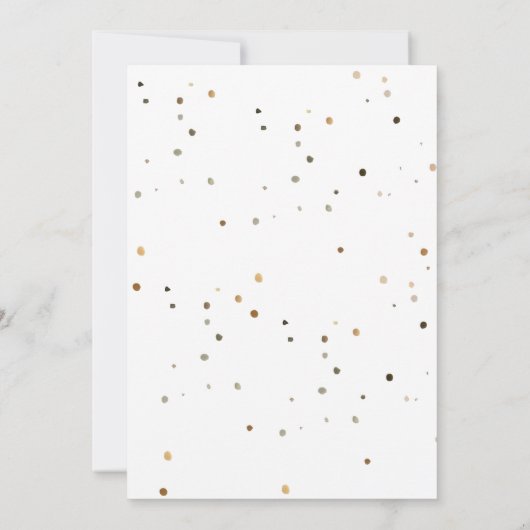 Een kleine cowboy is op weg naar het Baby shower Kaart (Achterkant)