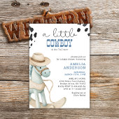 Een kleine cowboy is op weg naar het Baby shower Kaart