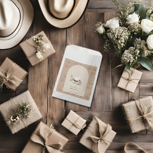 Een kleine cowboy is op zijn Weg Western Baby show Bedankzakje