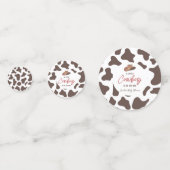 Een kleine Cowboy Koe Boy Rodeo Western Baby showe Confetti (Achterkanten)