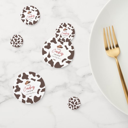 Een kleine Cowboy Koe Boy Rodeo Western Baby showe Confetti (Groep)