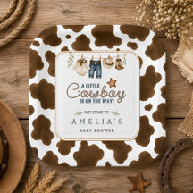 Een Kleine Cowboy Op Weg Waslijn Baby Shower